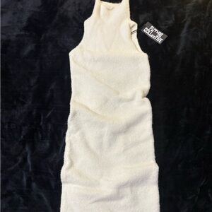 NWT Future Collective Women’s Sleeveless Fuzzy Sweater Midi Dress